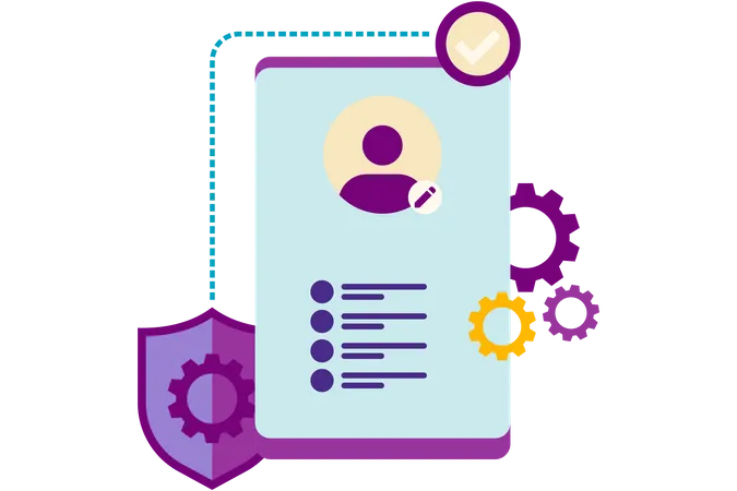 Financial Account Settings  Illustration