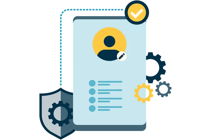 Financial account settings  Illustration