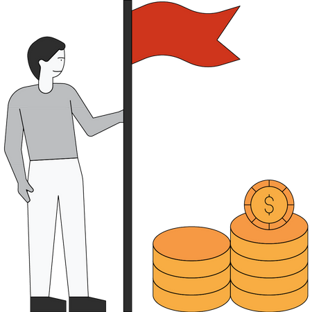 Financial achievement Illustration