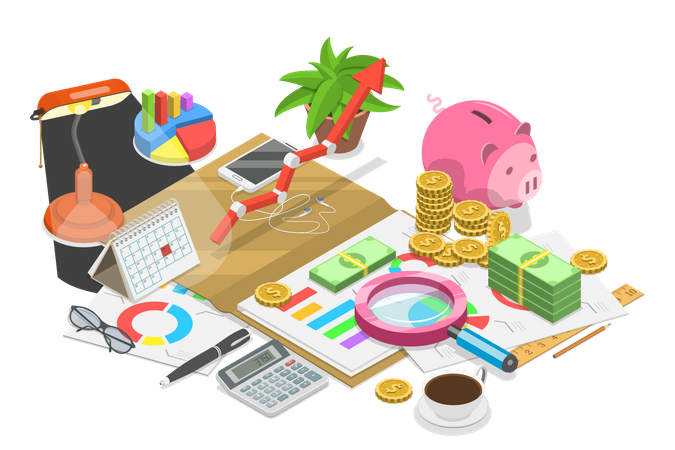 Financial Administration Services  Illustration