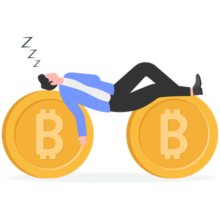 Financial advisor exhausted  Illustration