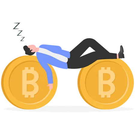 Financial advisor exhausted  Illustration