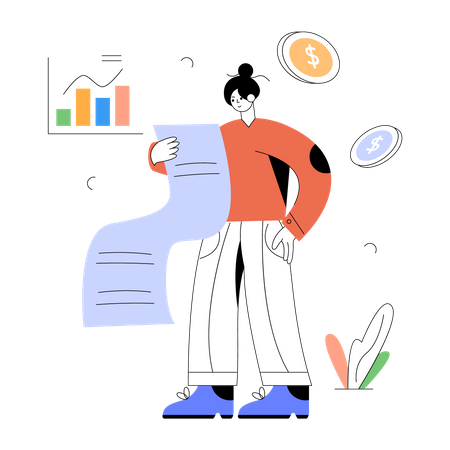 Financial Analysis Illustration