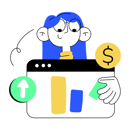 Financial analyst  Illustration