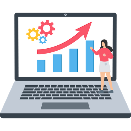 Financial analytics  Illustration