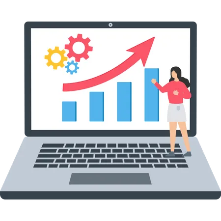 Financial analytics  Illustration