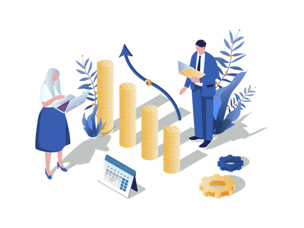 Financial Analytics  Illustration