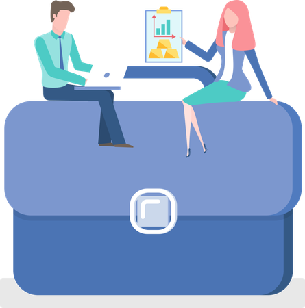 Financial analytics  Illustration