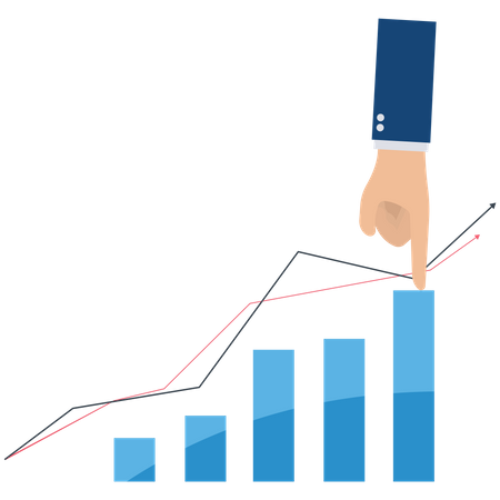 Financial and banking forecast  Illustration