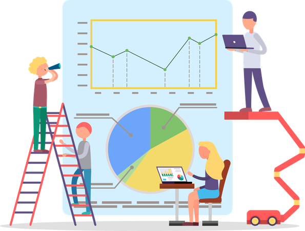 Financial and statistics reports  Illustration