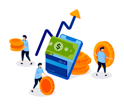 Financial Apps for Saving Investing and Transacting With Access to Lower Interest and Fees  Illustration