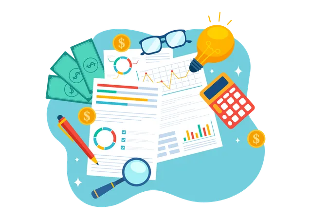 Financial audit report  Illustration