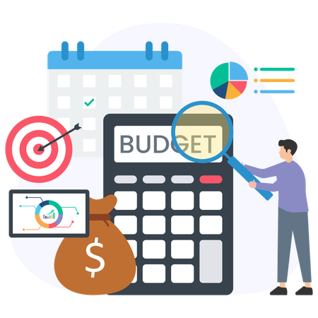 Financial Budget analysis  Illustration