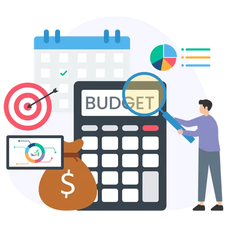 Financial Budget analysis  Illustration