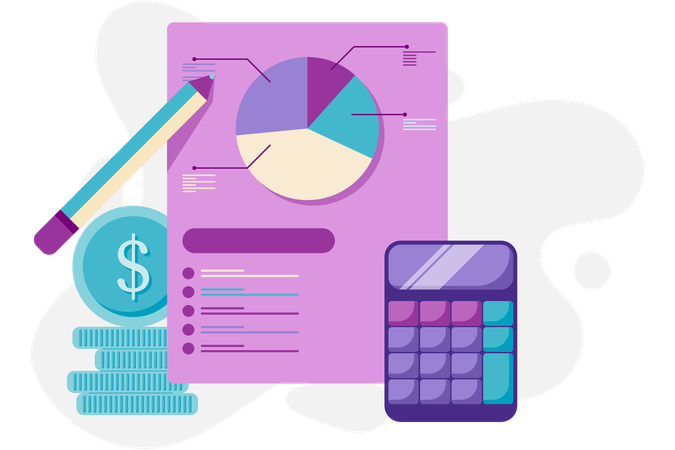 Financial budget  Illustration