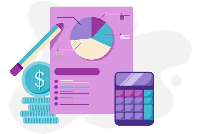 Financial budget  Illustration