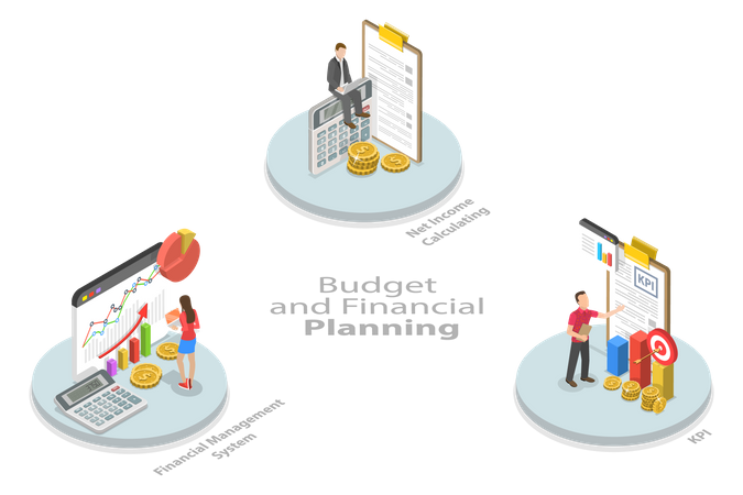 Financial Budget  Illustration