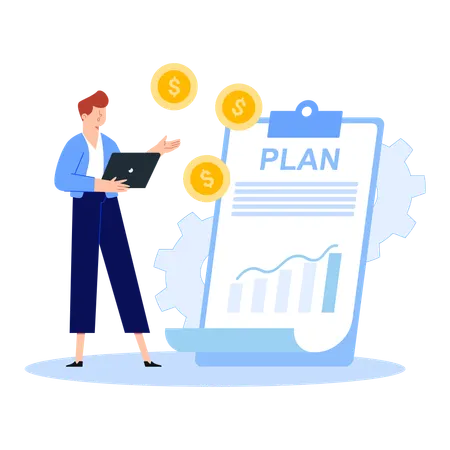 Financial Business Plan  Illustration