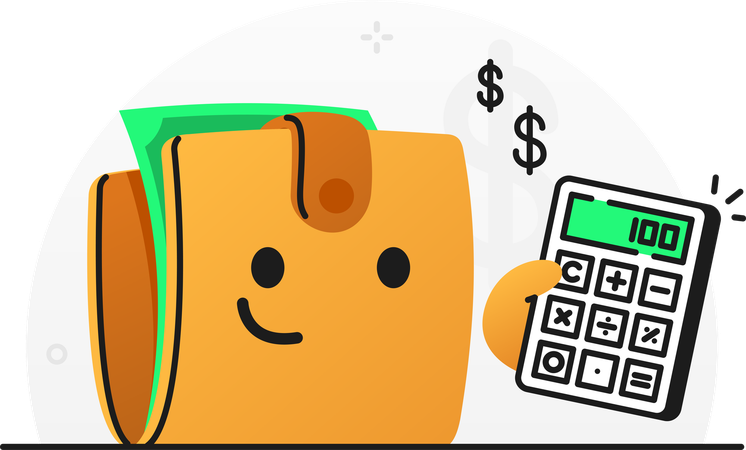 Financial calculation  Illustration