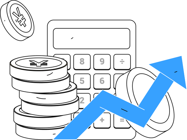 Financial calculation  Illustration