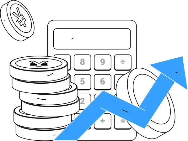 Financial calculation  Illustration