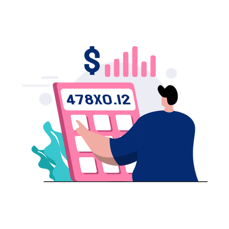 Financial Calculator  Illustration