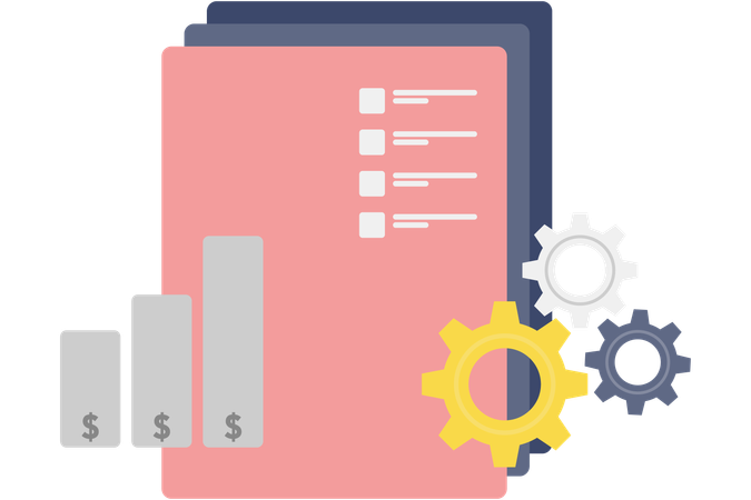 Financial charts  Illustration