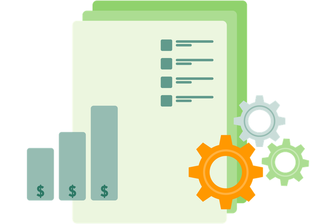 Financial Charts  Illustration