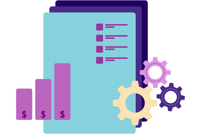 Financial charts  Illustration