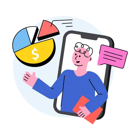 Financial Consultant  Illustration