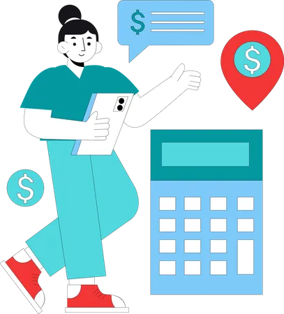 Financial Consultant  Illustration