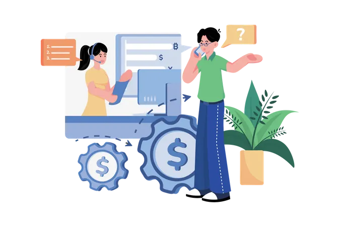 Financial Consulting Service  Illustration