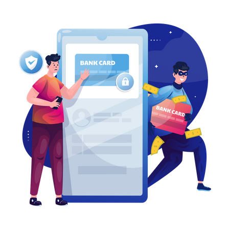 Financial cybercrime  Illustration