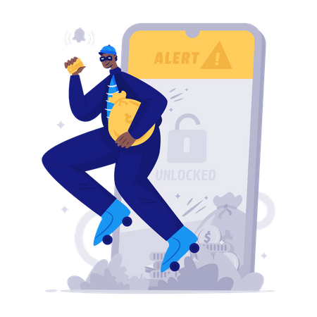 Financial cybercrime  Illustration