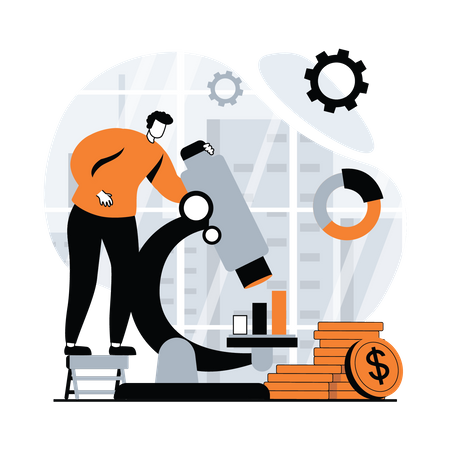 Financial data analysis  Illustration