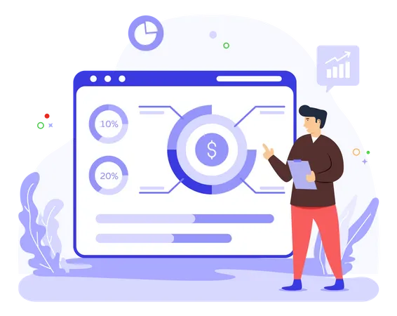 Financial Data  Illustration