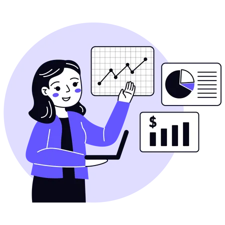 Financial Data  Illustration