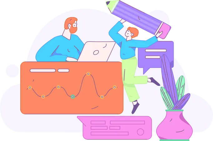 Financial Data  Illustration