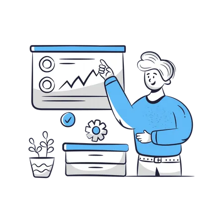 Financial Data Presentation Illustration