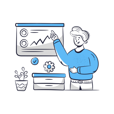 Financial Data Presentation  イラスト
