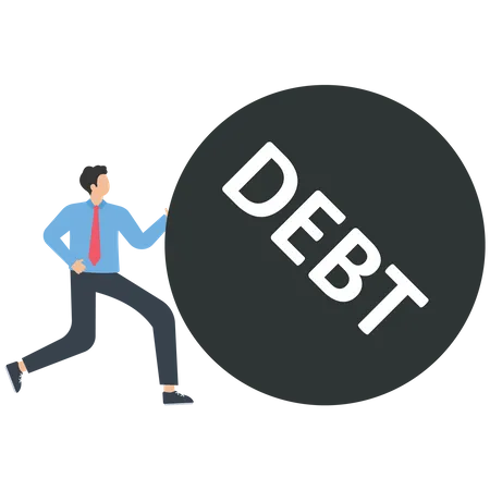 Financial debt  Illustration