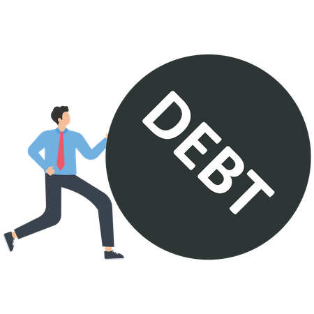 Financial debt  Illustration