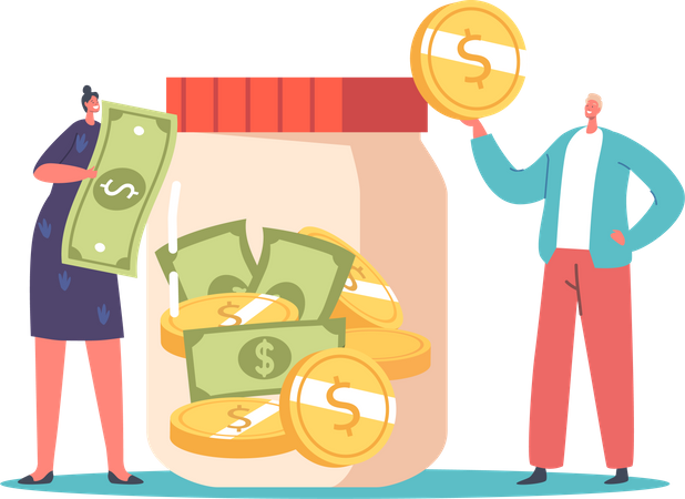 Financial donation  Illustration