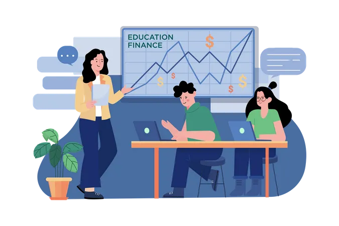 Financial Education  Illustration