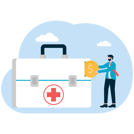 Financial Emergency Fund Savings Account  Illustration