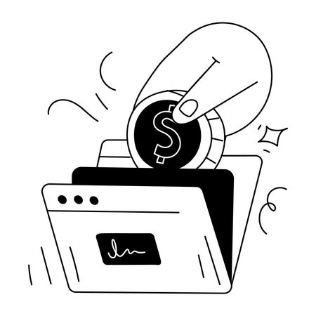 Financial Folder  Illustration