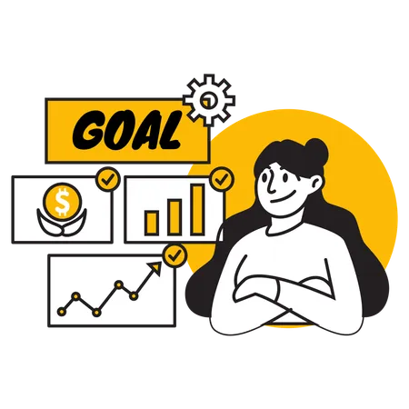 Financial goal  Illustration
