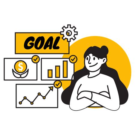 Financial goal  Illustration