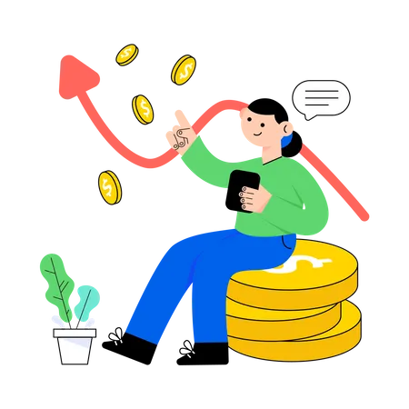 Financial Growth  Illustration