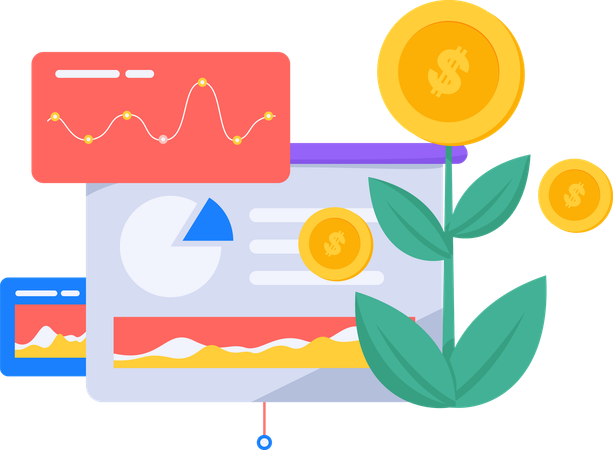 Financial Growth  Illustration